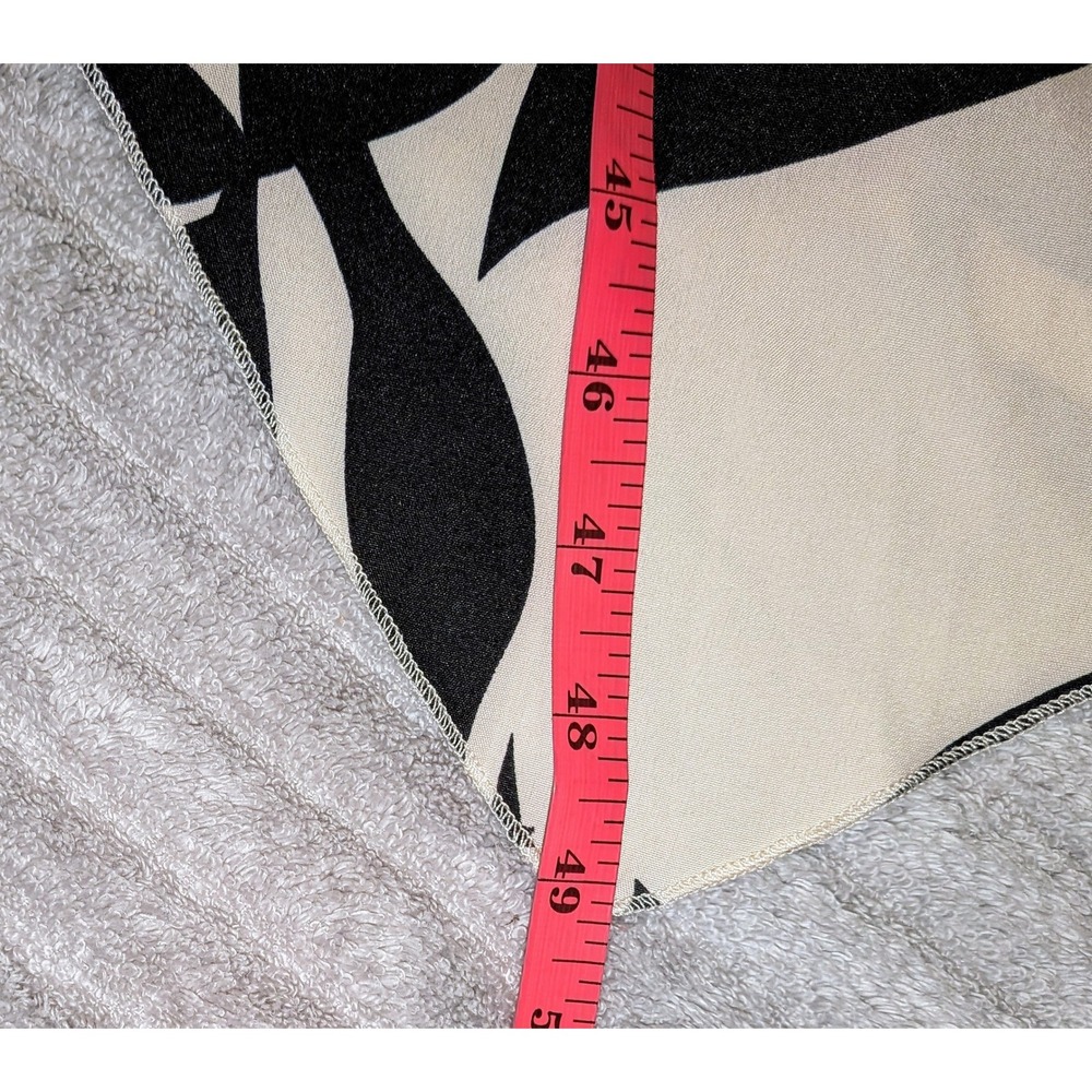 Allegra K Sleeveless V Neck Leaf Print‎ Asymmetrical Hem Midi Dress Medium NWT - Picture 8 of 11